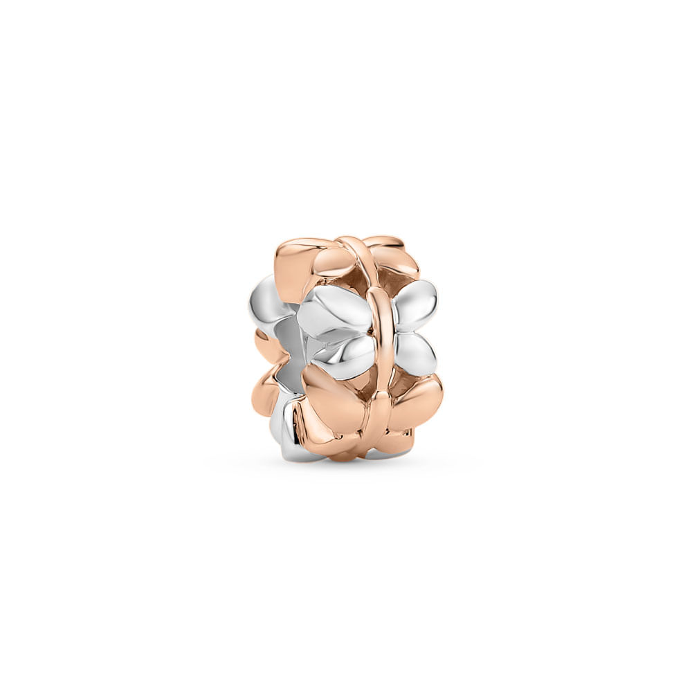 Separador Life Borboleta em Prata 925 com Liga Rosé e Banho de Ouro Rosé 18k