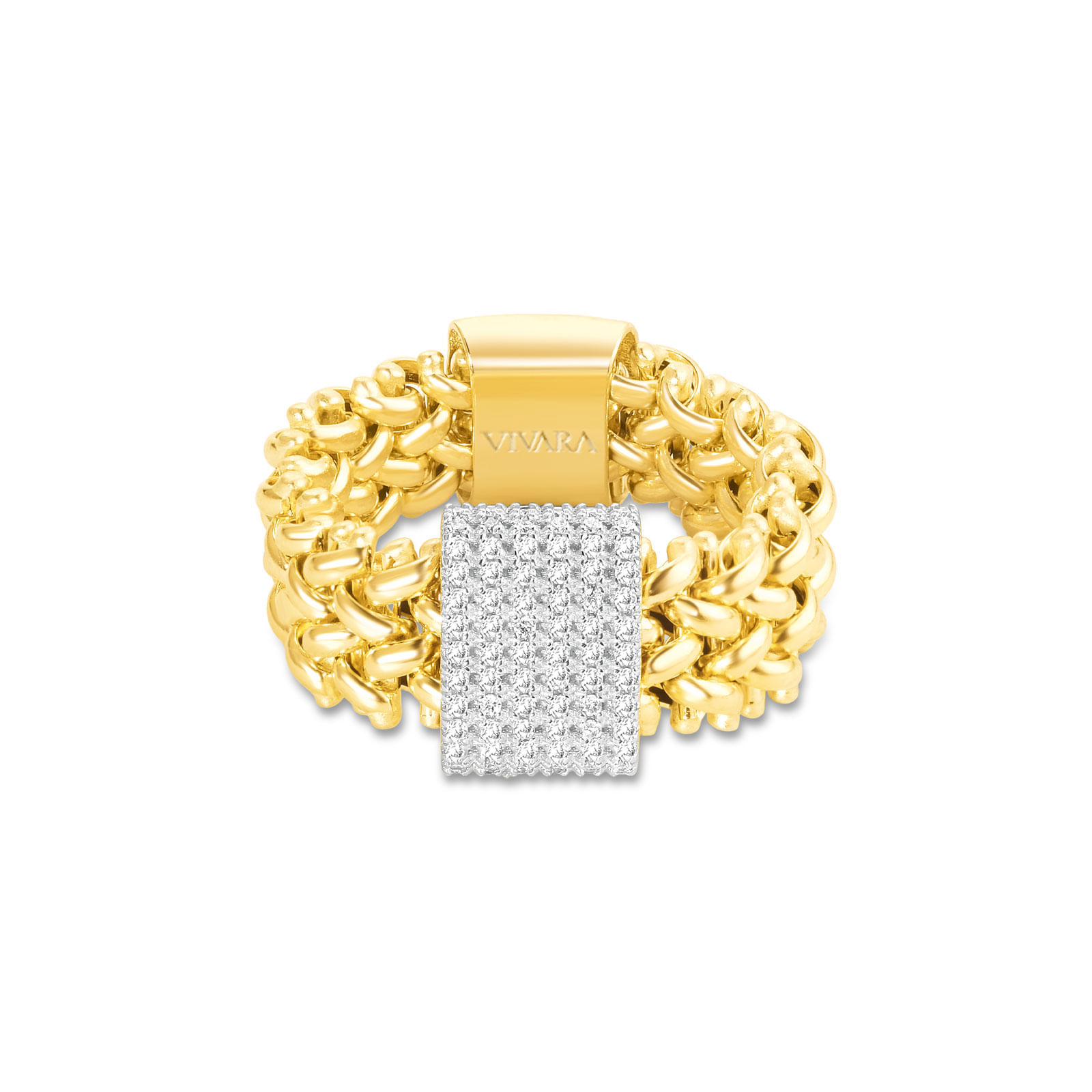 Anel Idôle em Ouro Amarelo 18k com Diamantes 0,36ct
