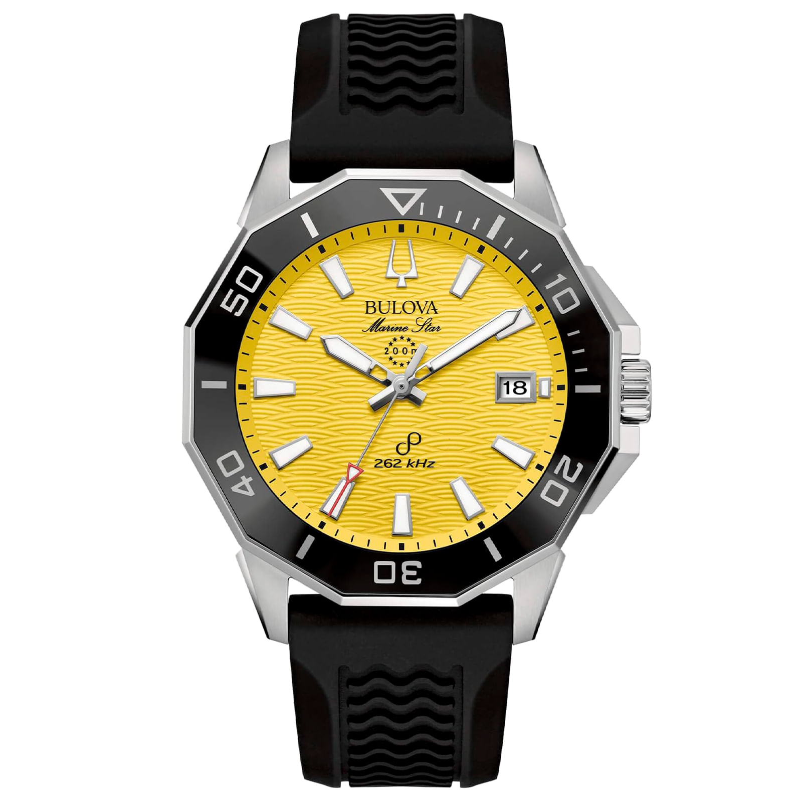 Relógio Bulova Marine Star Masculino Borracha Preta