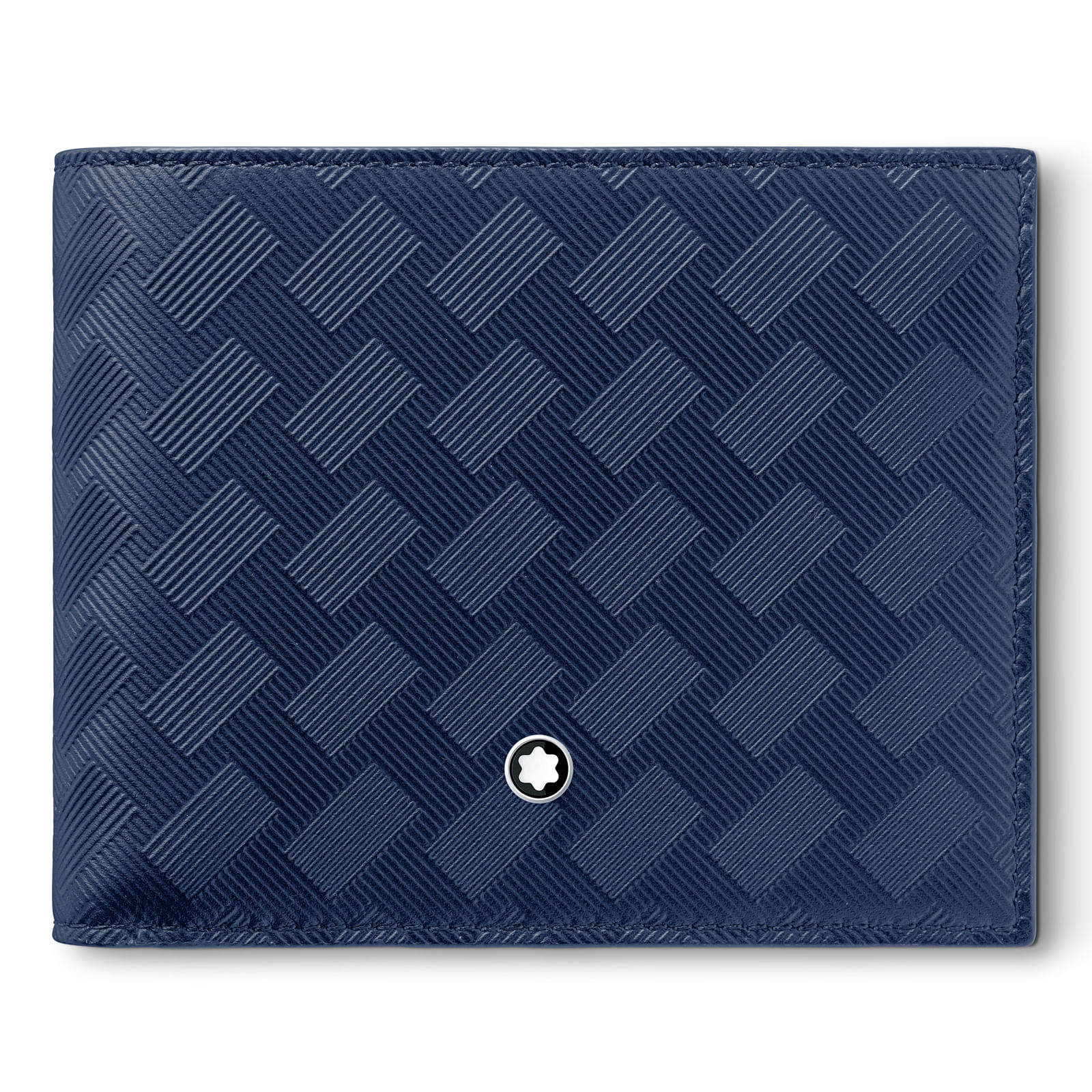 Carteira Montblanc Couro Bovino Azul 198063