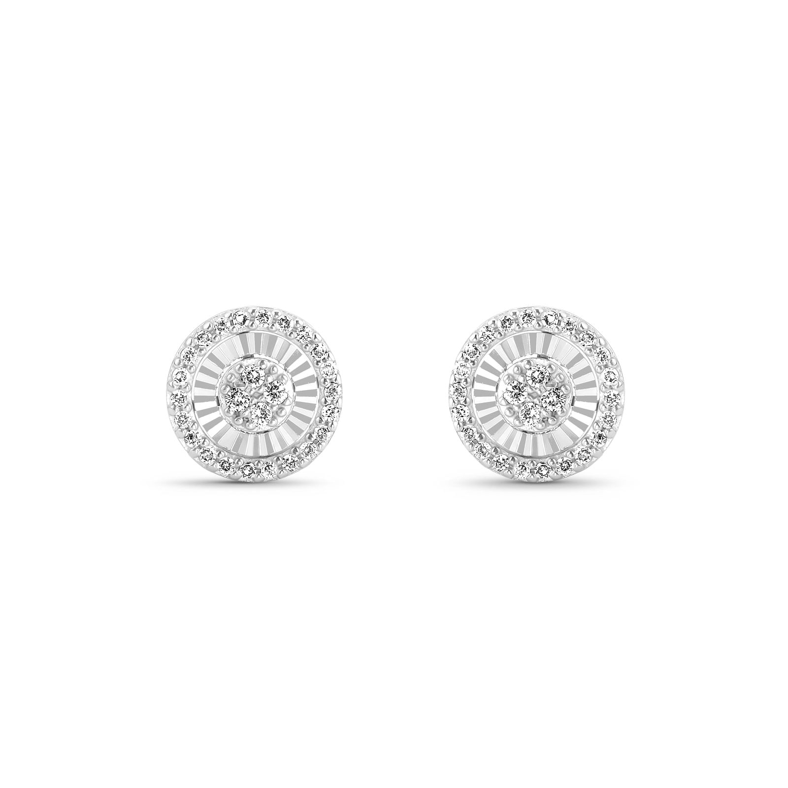 Brinco Lumina II Redondo em Ouro Branco 18k com Diamantes 0,30 ct