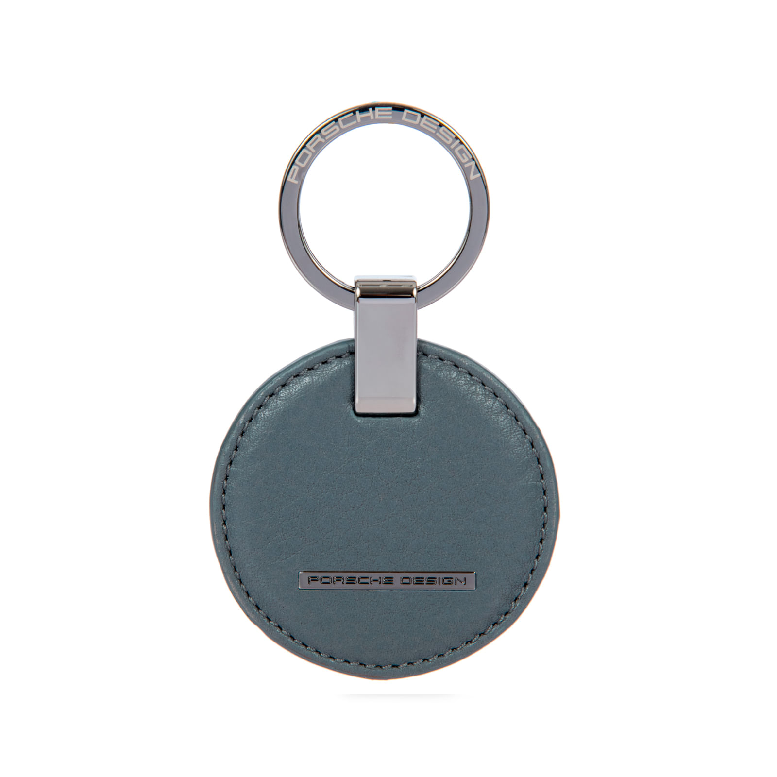 Chaveiro Porsche Design 90% Couro 10% Aço Cinza Oky08802.004