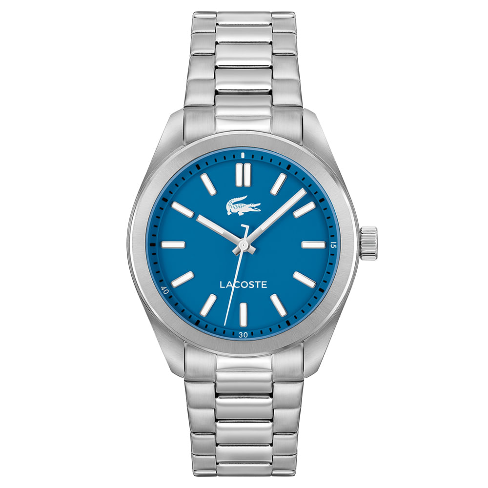 Relógio Lacoste Masculino Aço Prateado 2011355