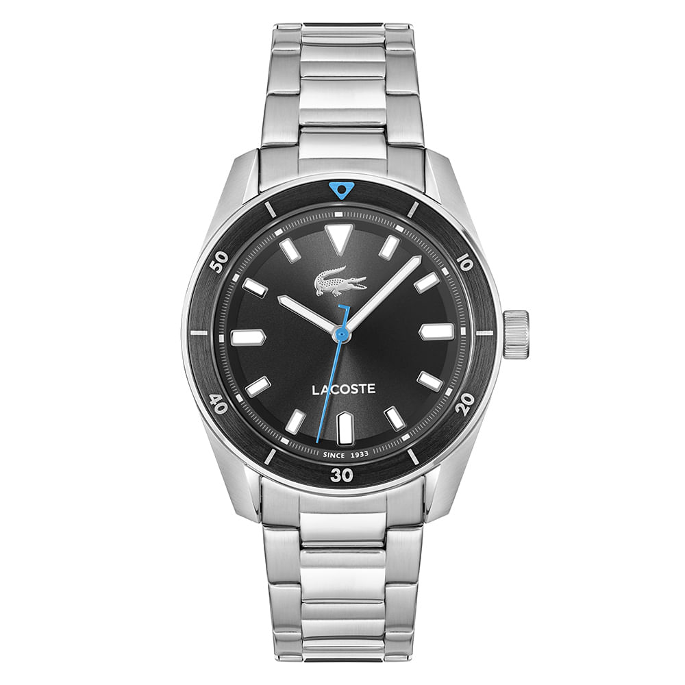 Relógio Lacoste Masculino Aço Prateado 2011433