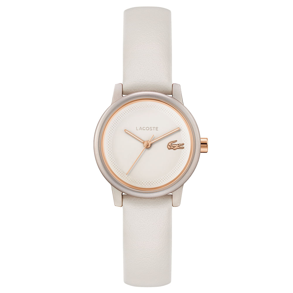 Relógio Lacoste Feminino Couro Off White 2001437