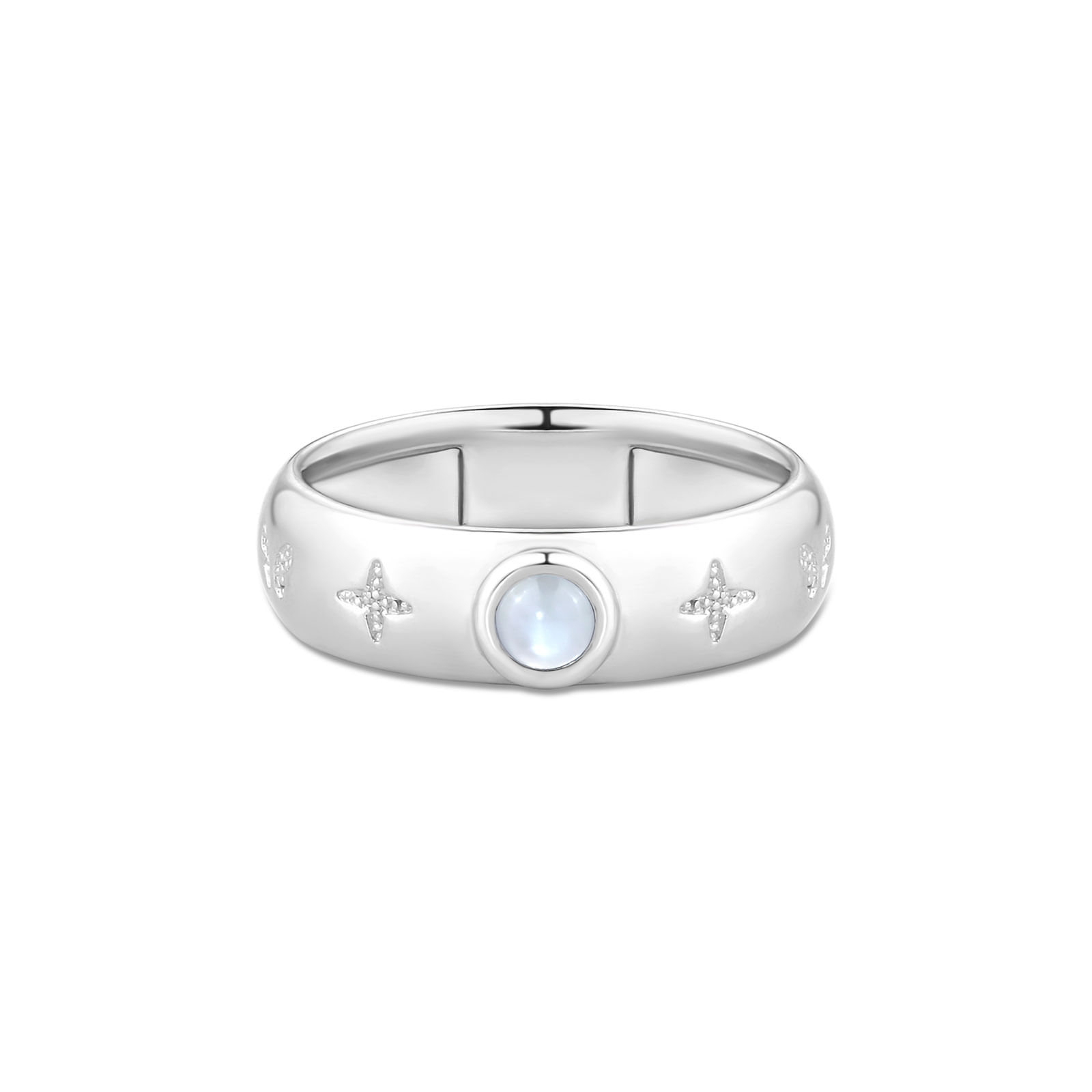 Anel Life Místico em Prata 925 com Pedra da Lua